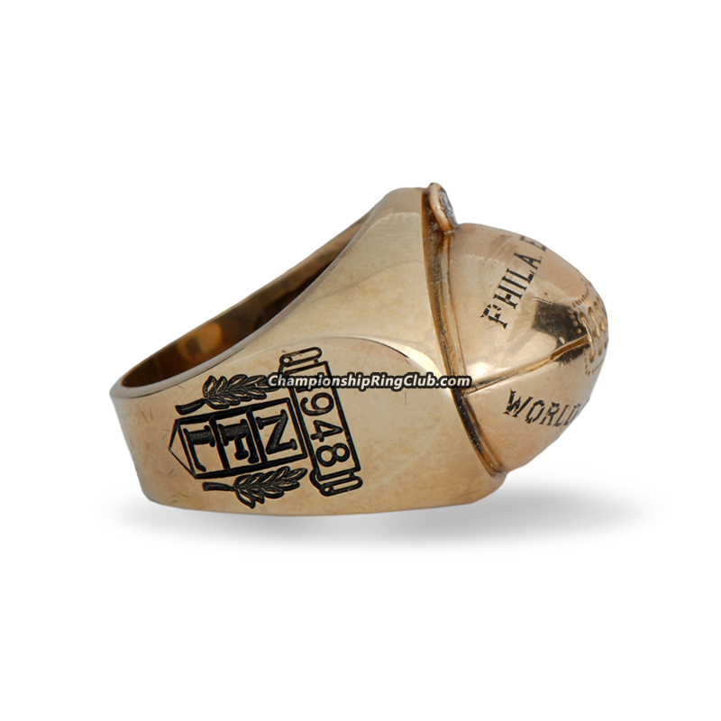 1948-49 Philadelphia Eagles Championship Ring. Football