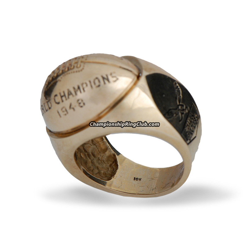 1948-49 Philadelphia Eagles NFL Championship Ring. Football