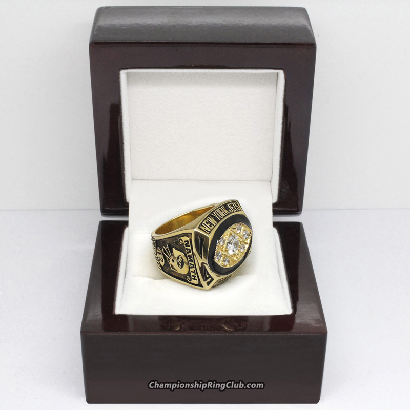 1968 New York Jets Super Bowl Ring Size 9.25