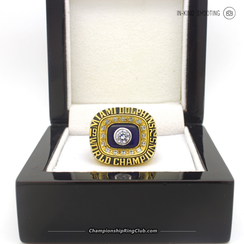 Miami Dolphins - Super Bowl 2 Ring Set With Wooden Box Scott, Csonka