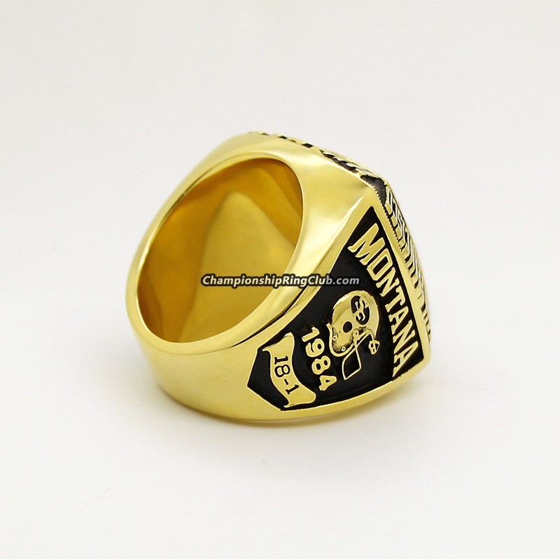 San Francisco 49ers 1984 Joe Montana Super Bowl NFL championship ring - MVP  Ring