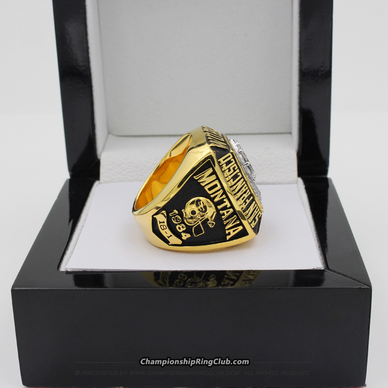 1984 San Francisco 49ers Super Bowl Ring Joe Montana – Championship Rings  Store