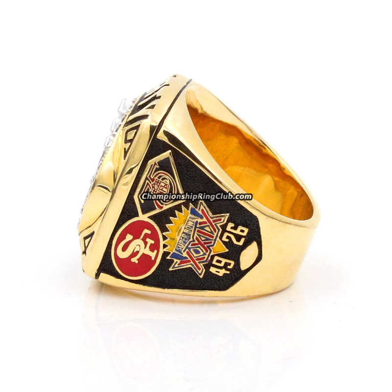 San Francisco 49ers Classic Goldplated NFL Ring — Sports Jewelry Super Store