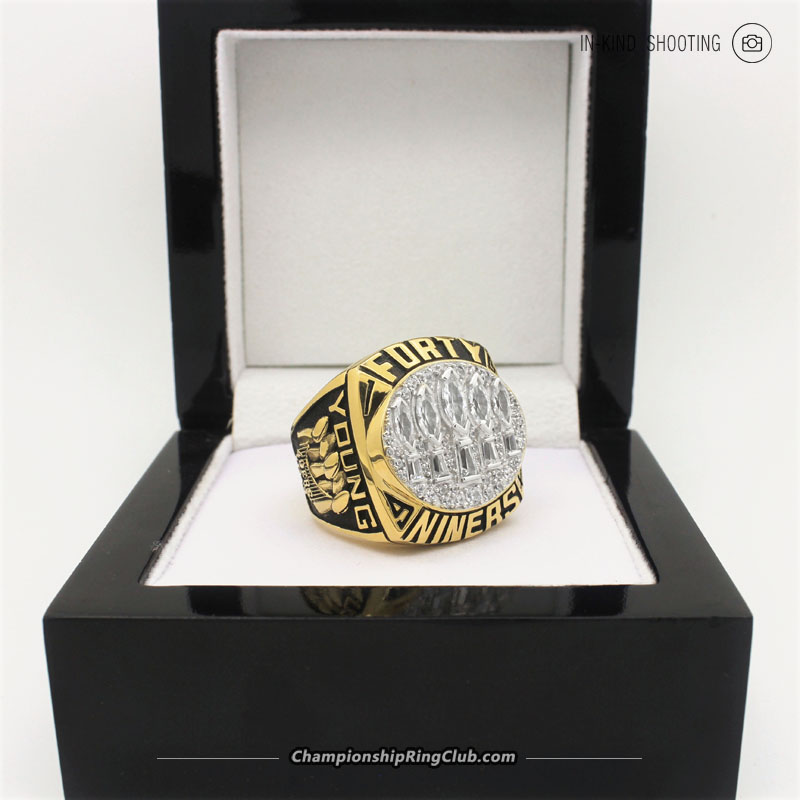 San Francisco 49ers Super Bowl Rings Championship Silver Display