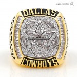 3 PCS Dallas Cowboys NFC Championship Ring SET W Case, US SHIP 1970/75/78