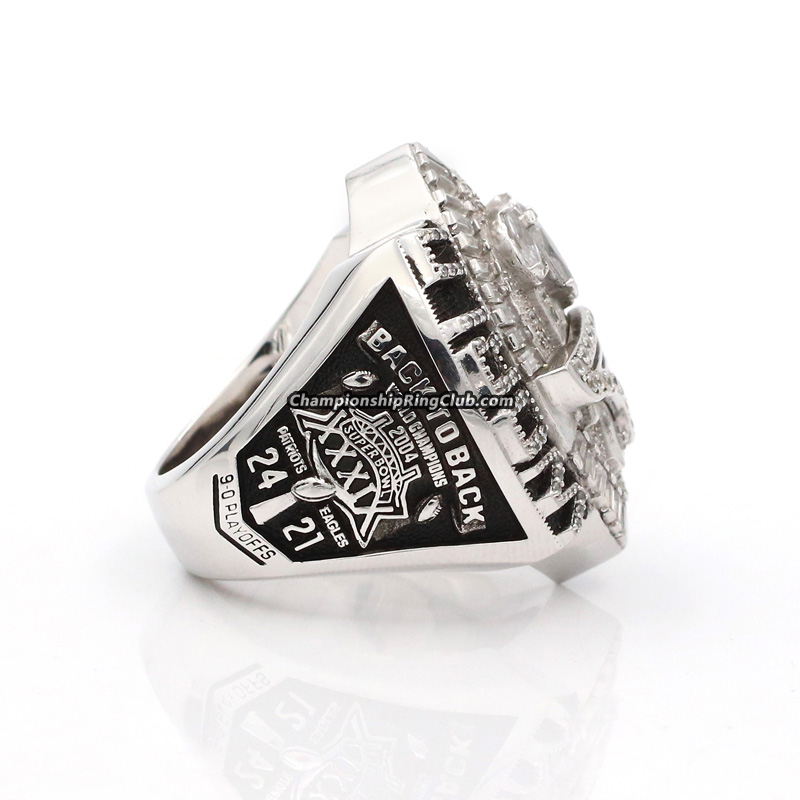 2004 New England Patriots Super Bowl Championship Ring -  www.championshipringclub.com