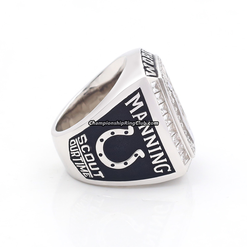 Lot - Colts Football Super Bowl Championship 2006 Jansen Announcer Tier 2,  10K gold ring Size 8, 1W, 24 DWT