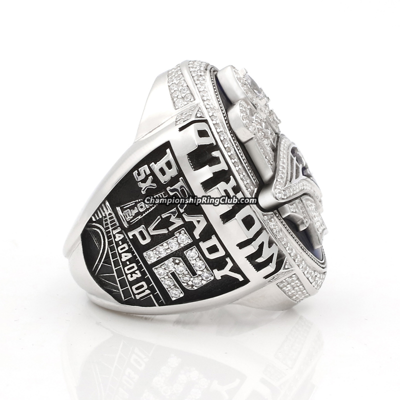 Super Bowl LI 2016 New England Patriots Championship Ring With Navy Bl