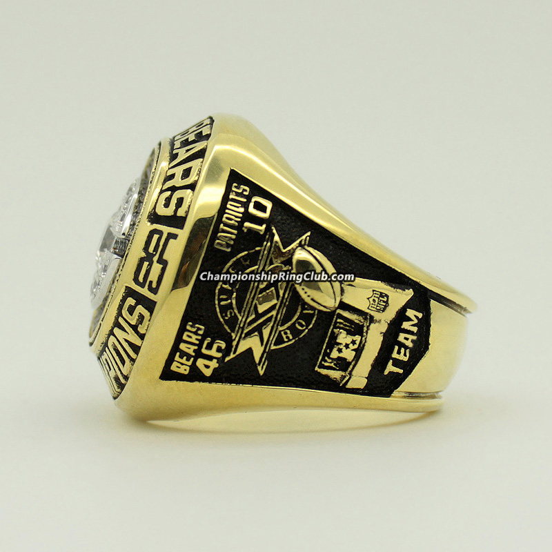 Custom Chicago Bears 1985 NFL Super Bowl XX Championship Ring