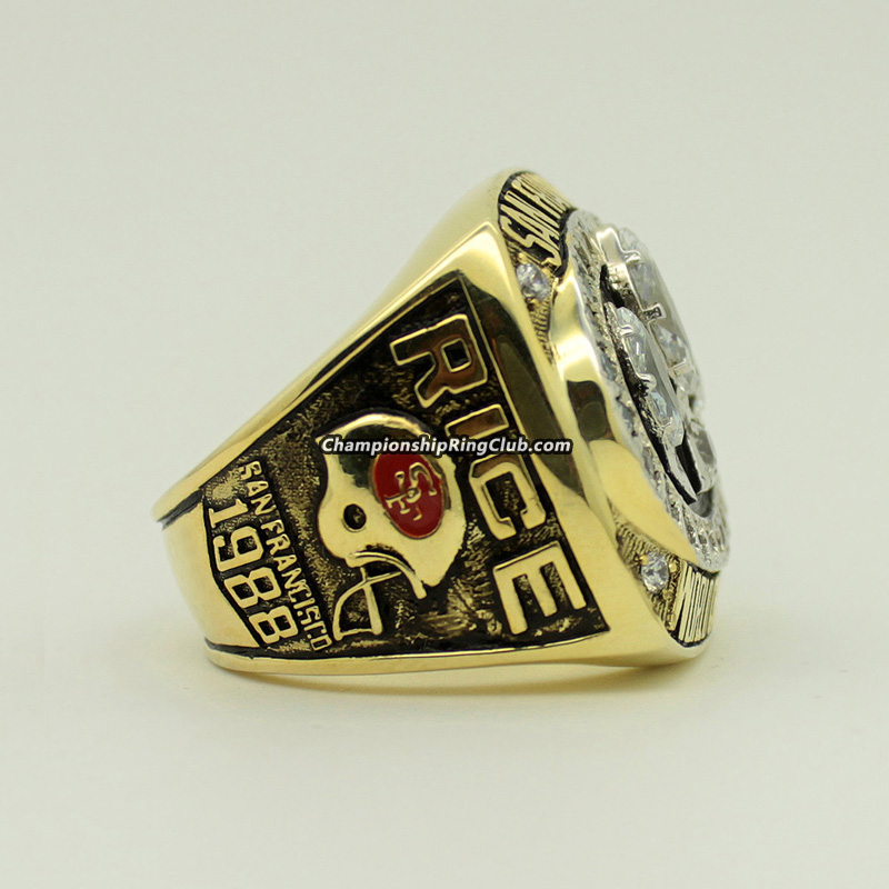 1988 San Francisco 49ers Super Bowl Ring Jerry Rice – Championship Rings  Store