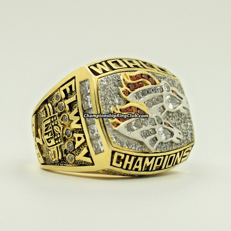 DENVER BRONCOS 1998 CHAMPIONSHIP RING. AMAZING HIGH QUALITY, NOT CHEAP REP