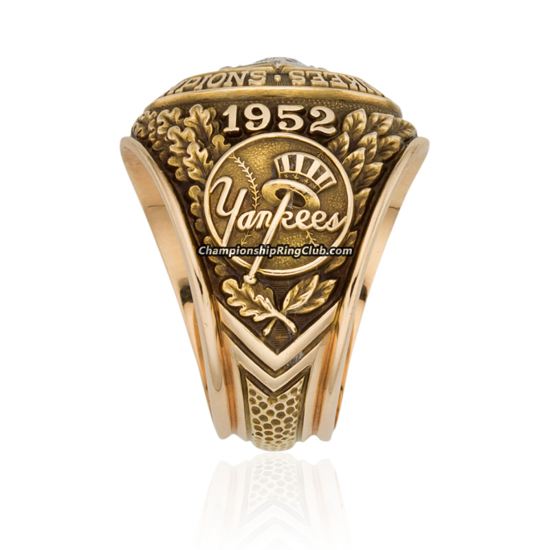 MLB 1952 NEW YORK YANKEES WORLD SERIES CHAMPIONSHIP RING Replica –  LoveChampionRing