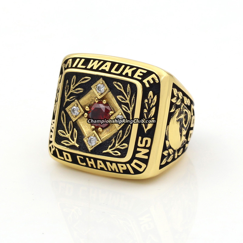 1957 Milwaukee Braves World Series Championsip Ring -  www.championshipringclub.com