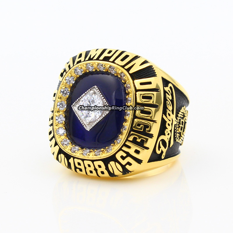 A Dodgers Charitable Gold Jersey Bling and World Series Ring