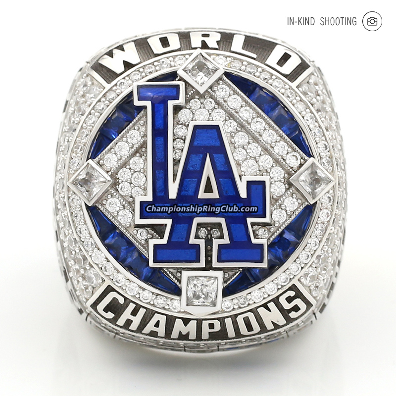 2021 MLB Dodgers 2020 World Series Replica Ring SGA 8/18/2021 Championship  Ring