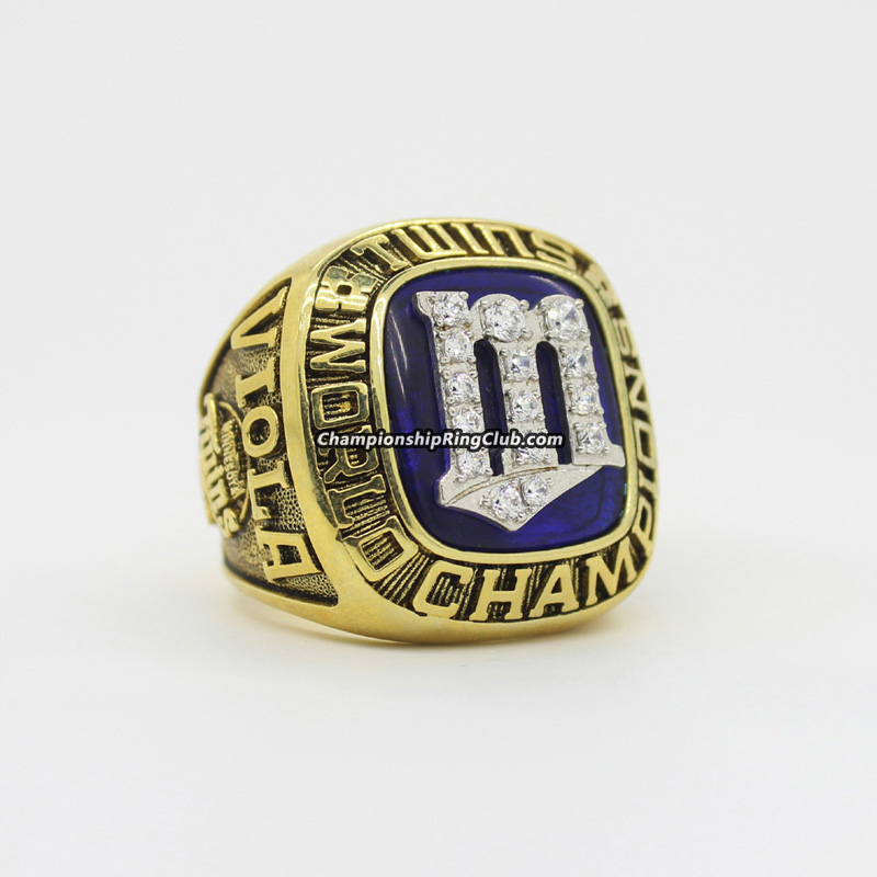 1987 Minnesota Twins World Series Champions 10K Gold BALFOUR *Proto-Type*  Ring w/ All Real Diamonds