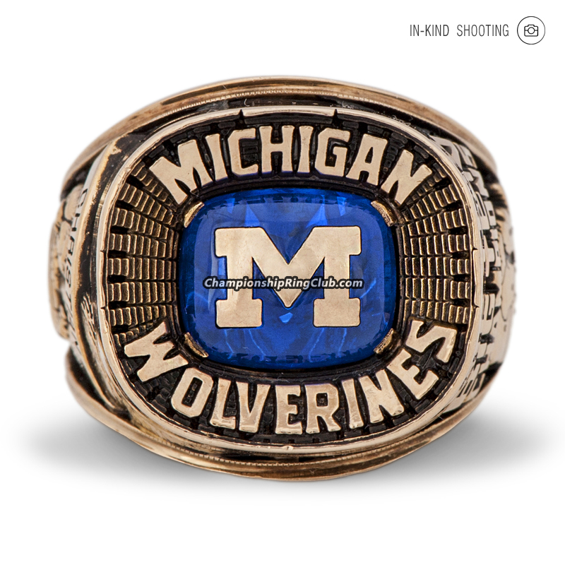 Michigan Wolverines 1997 Rose Bowl Championship Ring Re