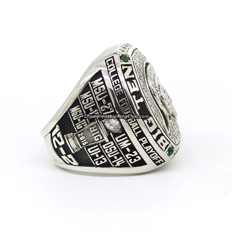 2015 Michigan State Commerative Championship Fan Ring Sz 12