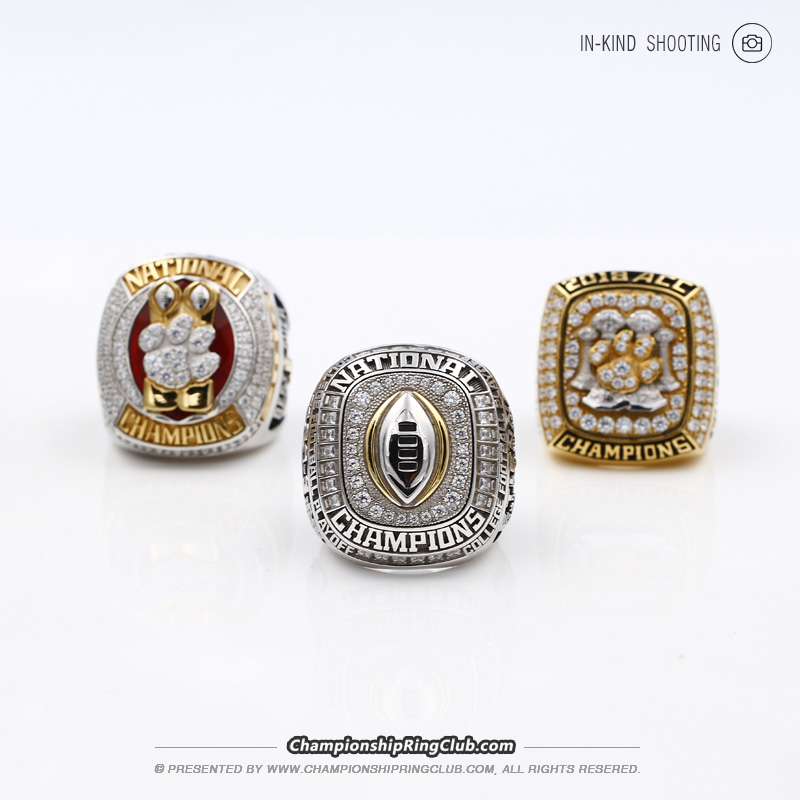 Clemson Tigers College Football National Championship Ring (2018) 3 Ri –  Rings For Champs