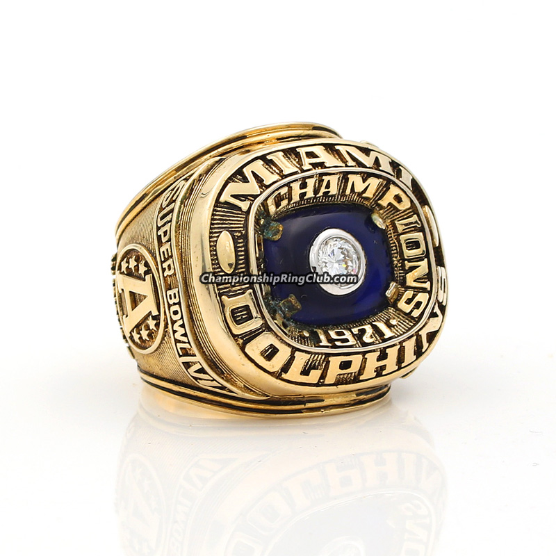 1971 Miami Dolphins AFC Championship Ring Presented to Safety Jake