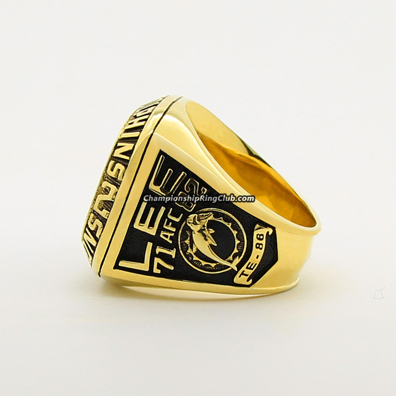 1971 MIAMI DOLPHINS AFC CHAMPIONSHIP RING - Buy and Sell