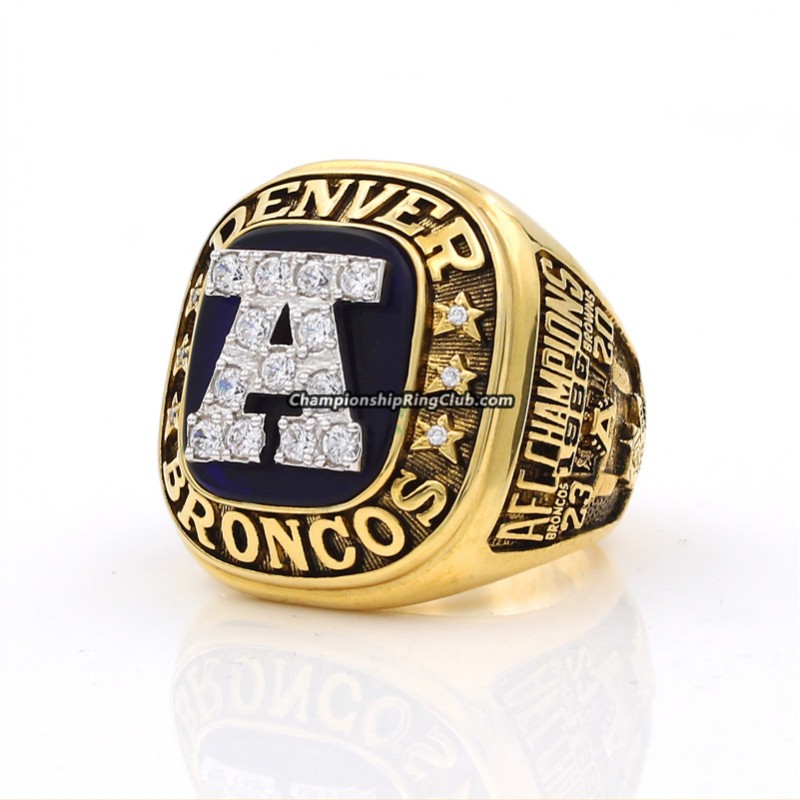 1986 Denver Broncos America Football Conference Championship Ring, Custom  Denver Broncos Champions Ring