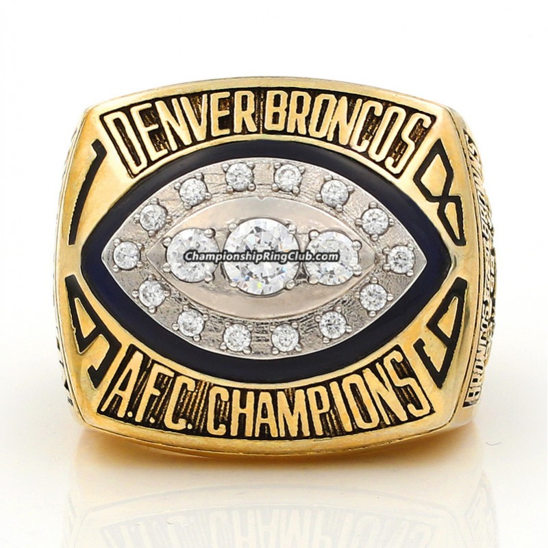 1989 Denver Broncos AFC Championship Ring 