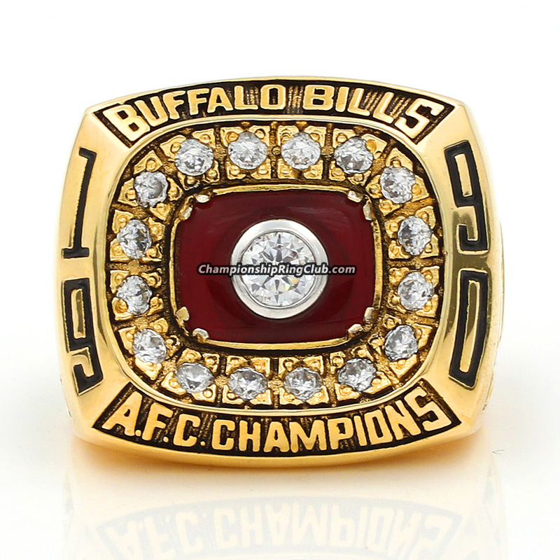 1990 Buffalo Bills AFC Championship Ring 