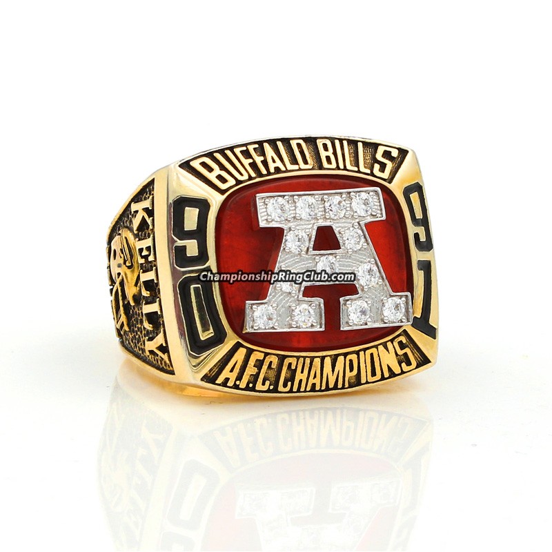 1991 Buffalo Bills AFC Champions Football Championship ring size