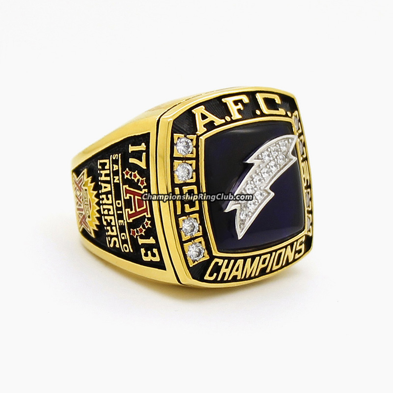 1994 San Diego Chargers American Football AFC Championship Ring