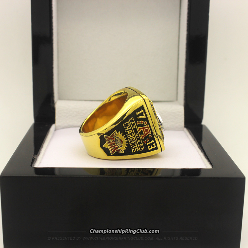 San Diego Chargers Large Classic Silvertone NFL Ring