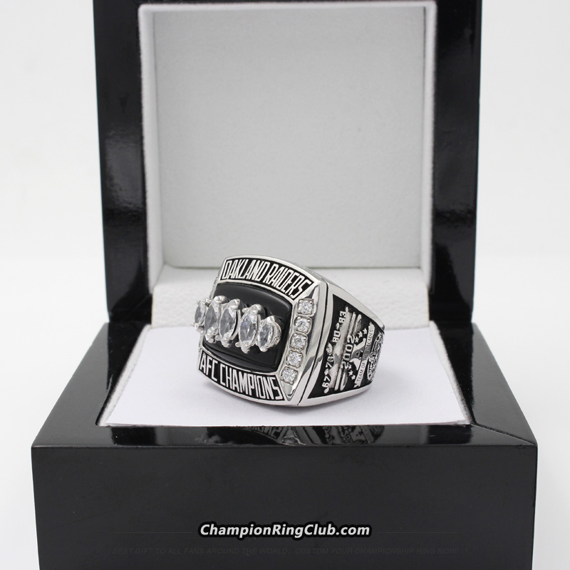 2002 Oakland Raiders AFC Championship Ring W Box, US SHIP |