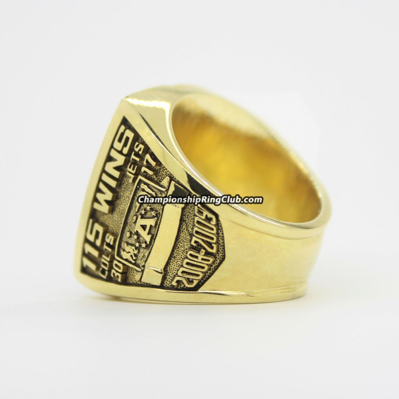 Sold at Auction: Colts Football 2009 AFC Championship Jansen Announcer Tier  2 Ring staff ring. size 9, 3/4W