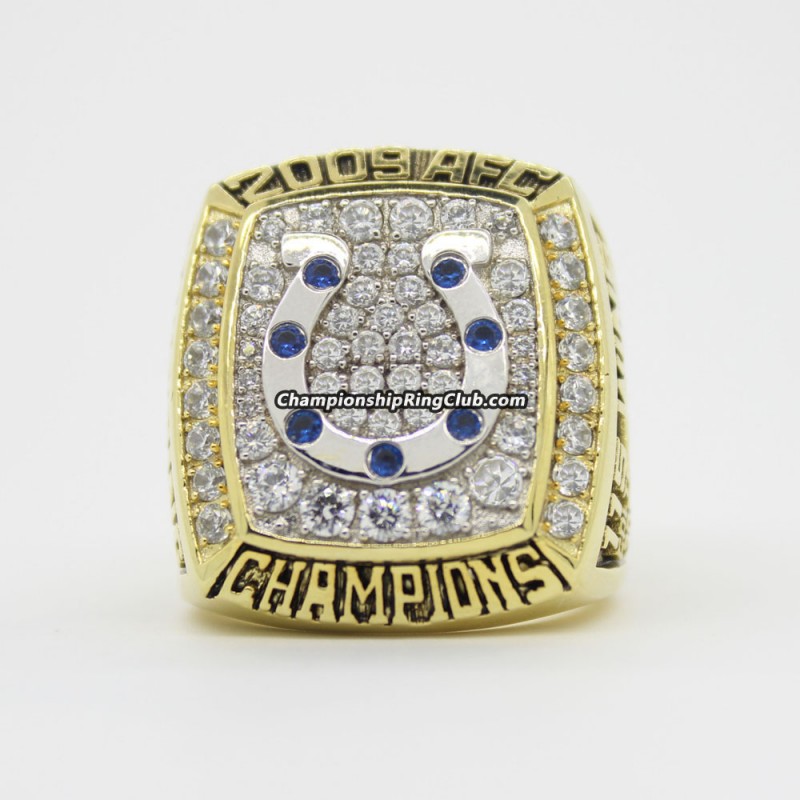 Sold at Auction: Colts Football 2009 AFC Championship Jansen Announcer Tier  2 Ring staff ring. size 9, 3/4W