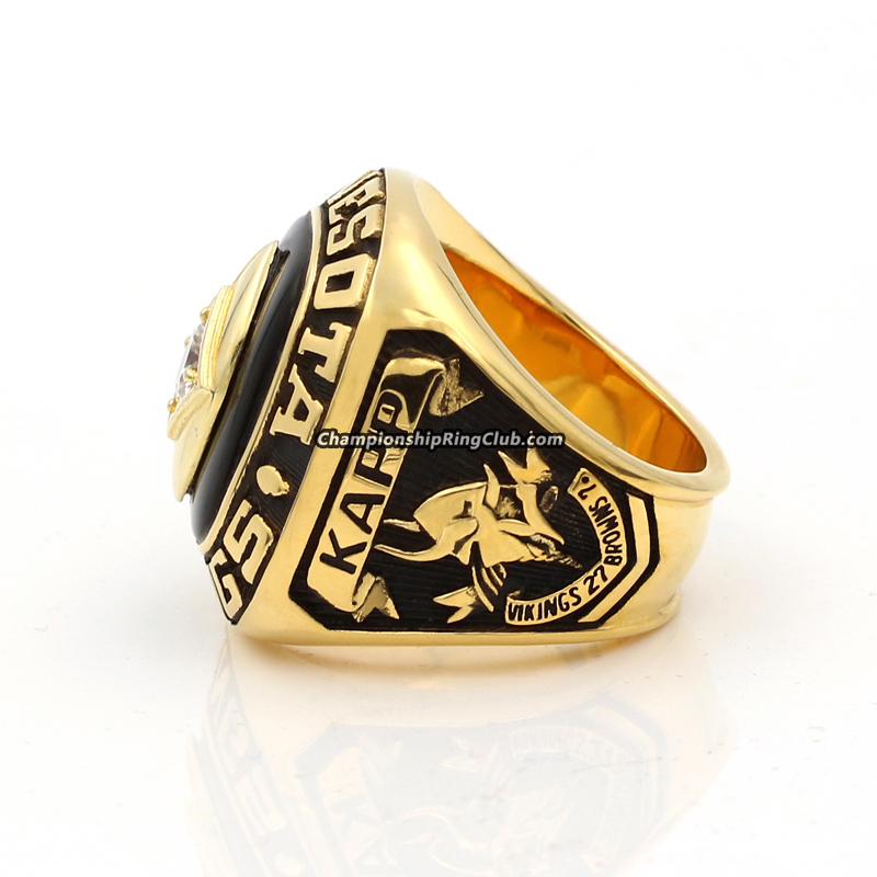 1969 Genuine Minnesota Vikings NFL Championship Ring in 14kt 