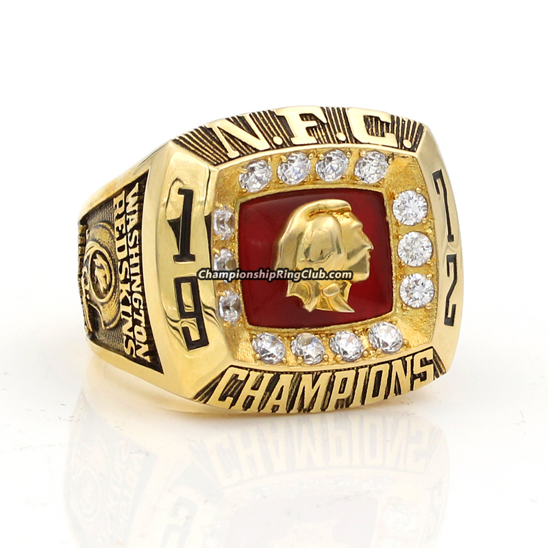 Washington Redskins Contemporary Style Goldplated NFL Ring — Sports Jewelry  Super Store