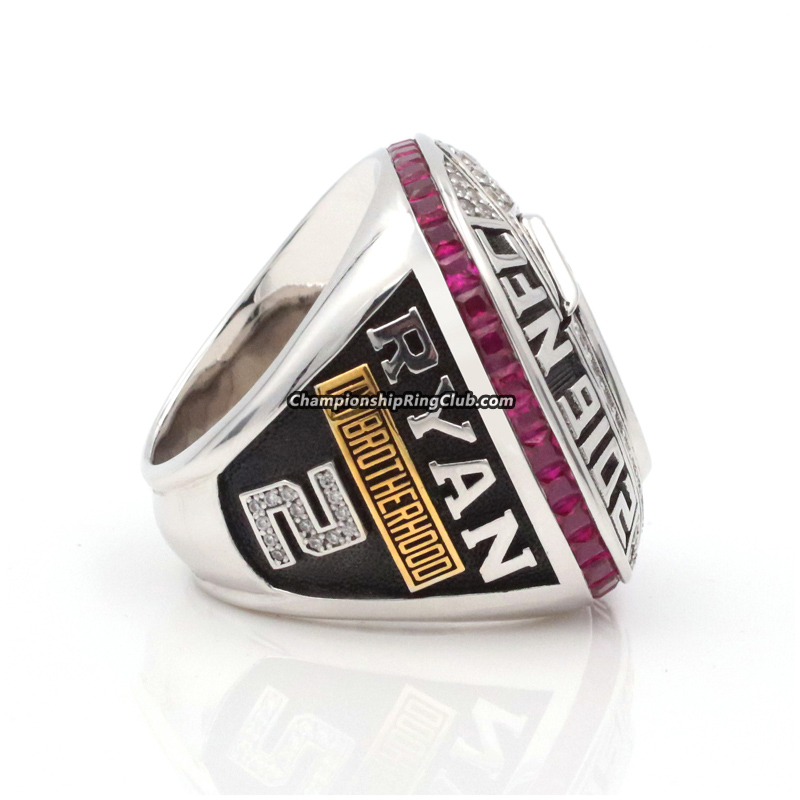 Atlanta Falcons Ring Falcons Logo Ring Wedding Band Black & Red Ring #falcons #atl #nfl 9.5