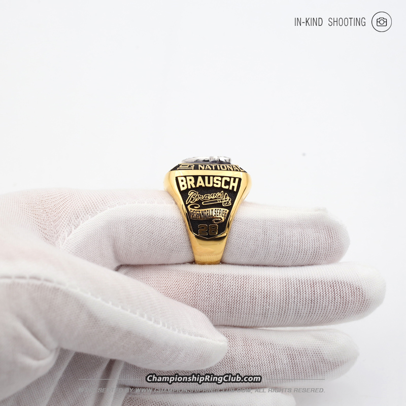 1991 Atlanta Braves National League Championship Ring. Baseball