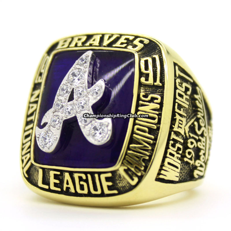 1991 Atlanta Braves National League Championship Ring Presented to